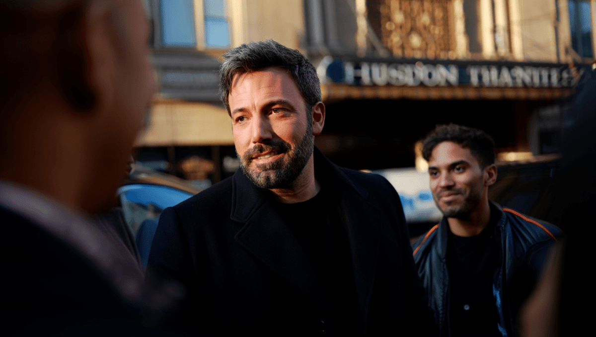 Fin Affleck bonds with dad Ben on rare NYC Broadway night out together