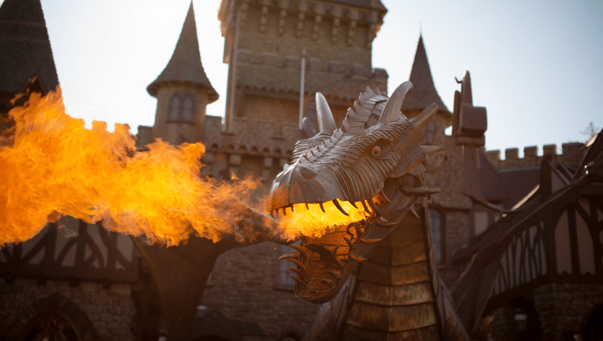 Wisconsin Dells gets world's largest steel dragon for medieval resort opening late spring