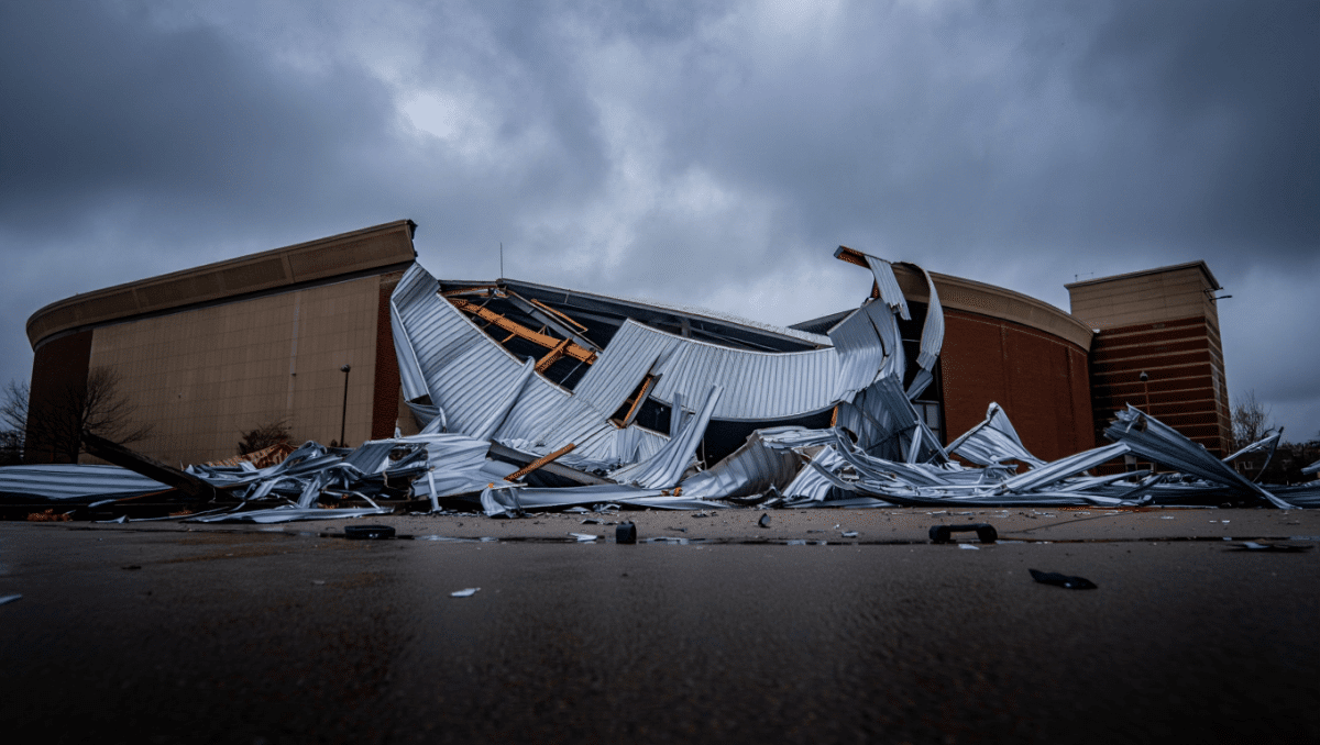 Yost Ice Arena suffers damage from overnight storms in Ann Arbor