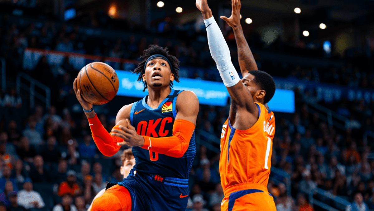 Jared McCain scored 5 points off the bench as Thunder beat Suns 119-84 in Oklahoma City