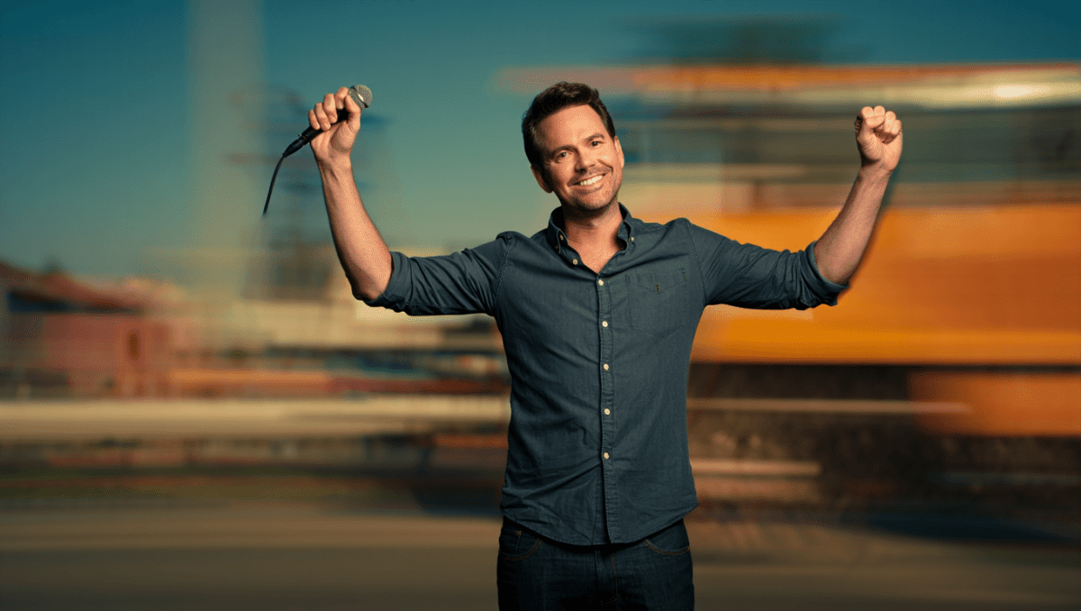 Nate Bargatze receives NAB Television Chairman's Award in Las Vegas, honoring record-breaking comedy tours