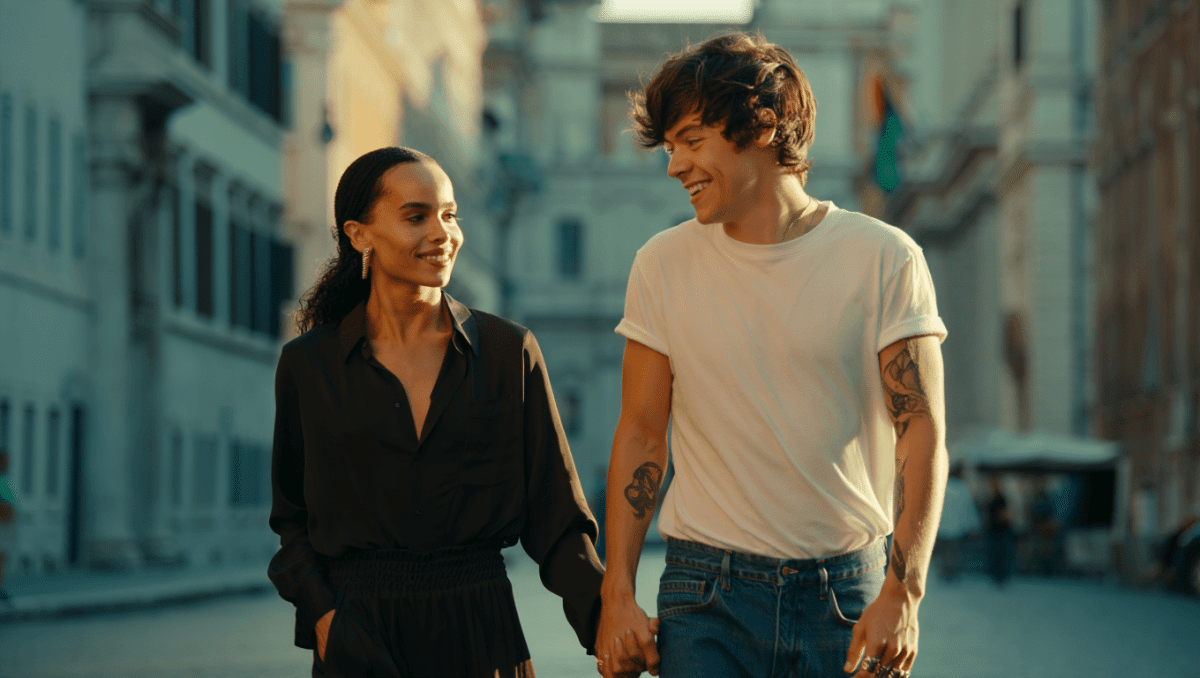 Zoe Kravitz and Harry Styles spotted out in Rome, still going strong
