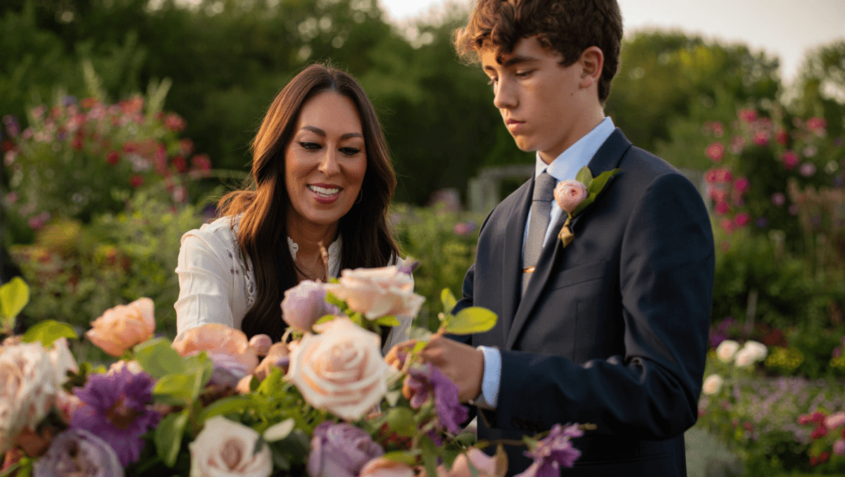 Joanna Gaines shares son Duke's prom video with garden flowers