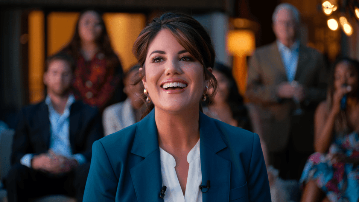 Monica Lewinsky jokes about Bill Clinton affair, laughing through rare public remarks on scandal