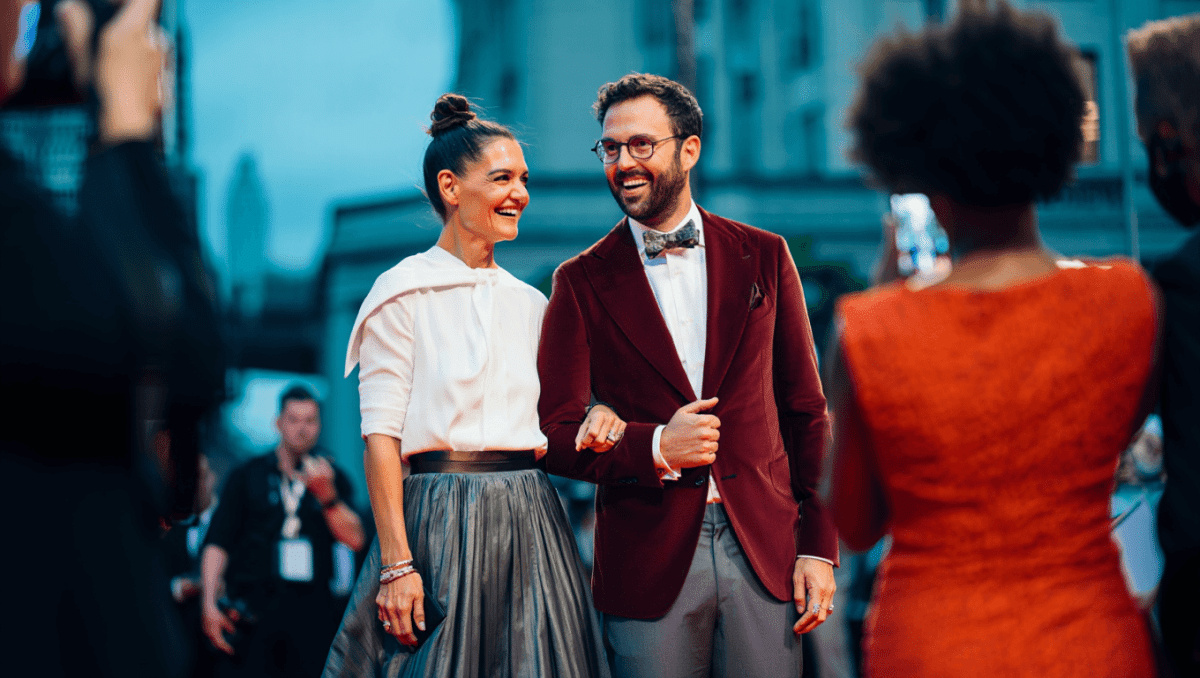 Katie Holmes and Joshua Jackson reunite at NYC red carpet event