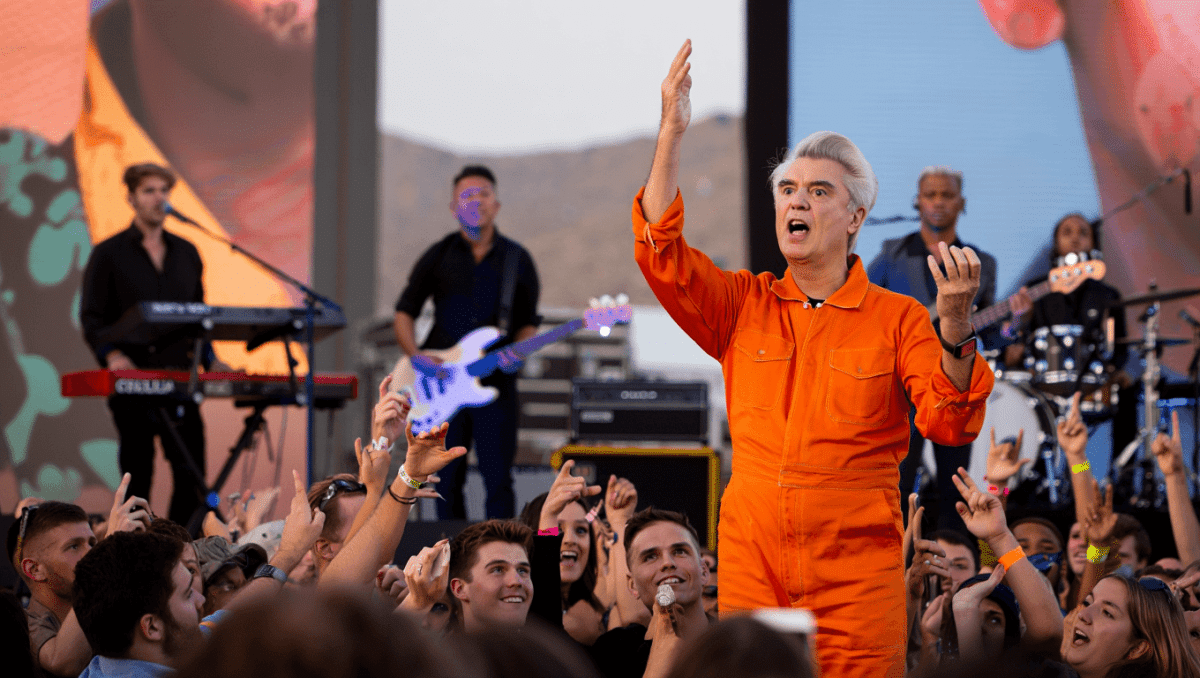 David Byrne brings career-spanning brilliance to Coachella, delights younger fans