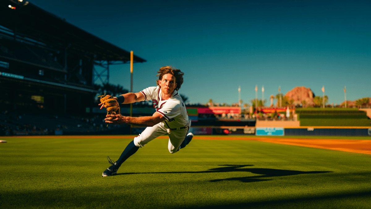 Mike Yastrzemski back in action for Braves after eye injury, makes diving catch today