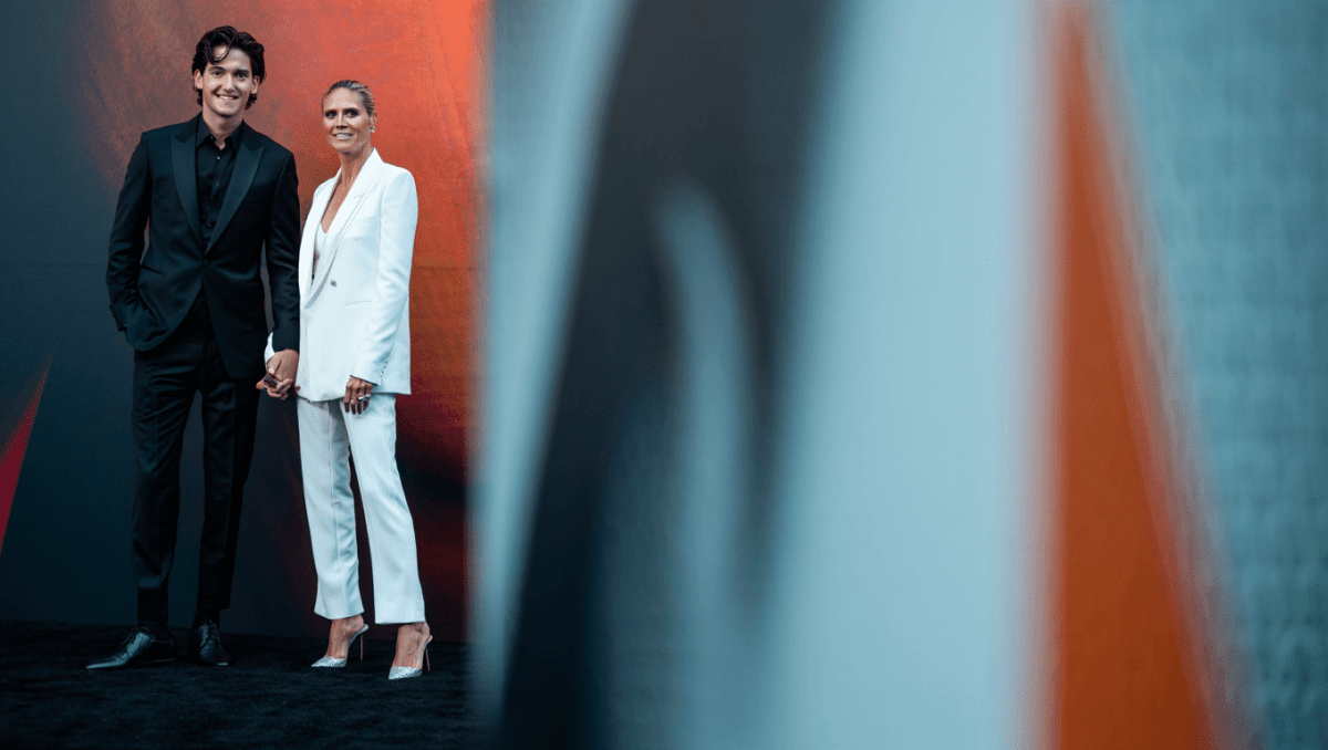 Heidi Klum stuns with son Henry at Drama NYC premiere in matching looks