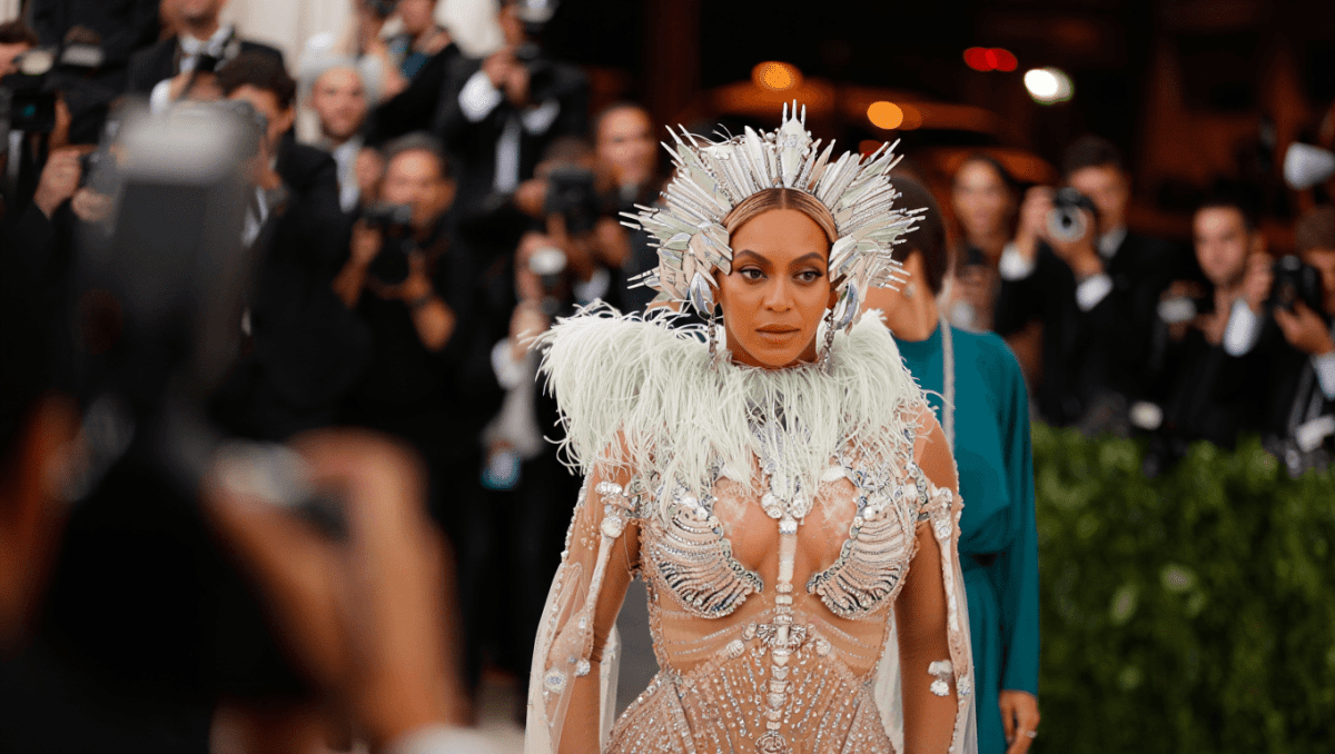 Beyoncé stuns in crystal skeleton gown at Met Gala in New York, first appearance in 10 years
