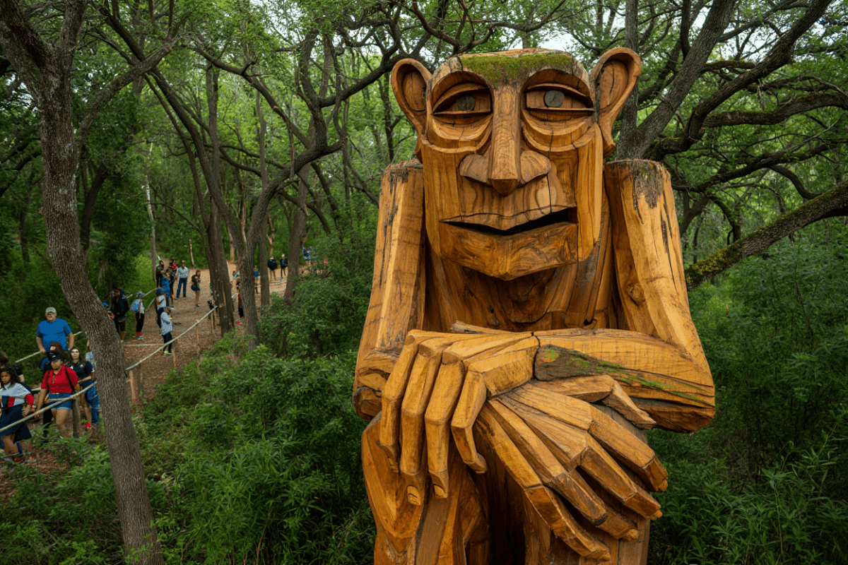 Pease Park troll in Austin draws year-round visitors with free Troll Trek tours