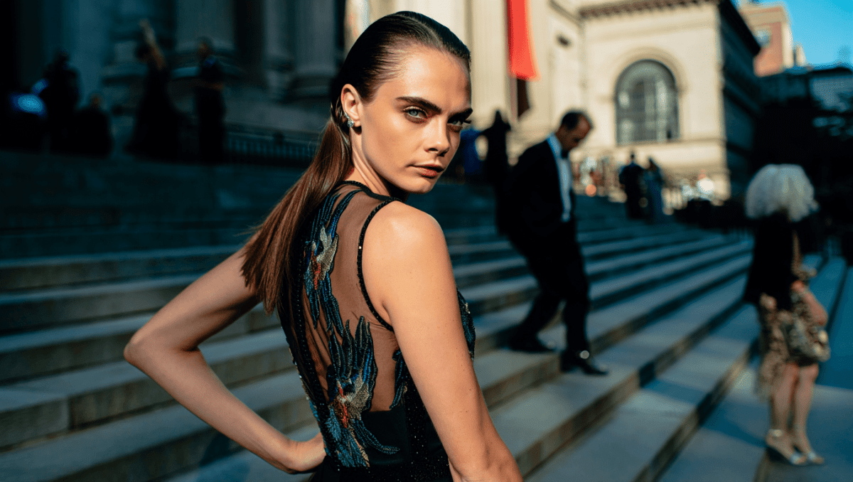 Cara Delevingne hosts 2026 Met Gala in custom Ralph Lauren with sheer back