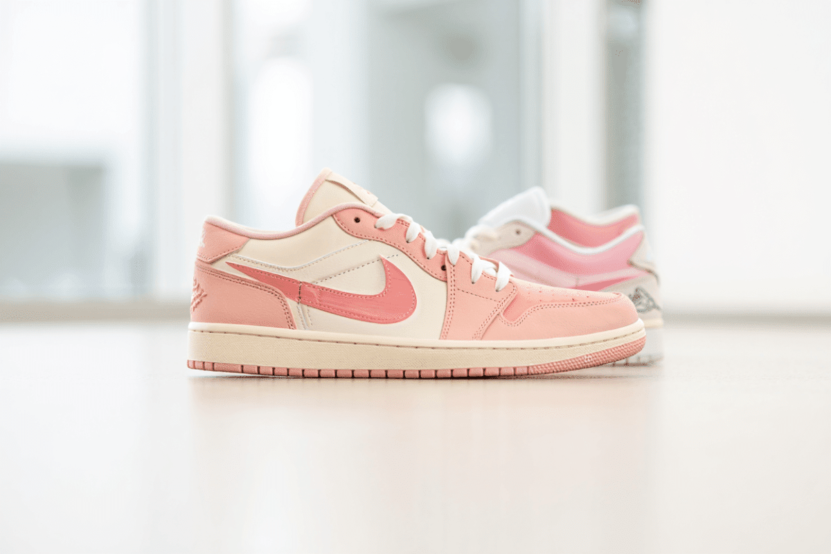 Travis Scott releases Jordan 1 Low Pink Pack today, $155 retail for two colorways