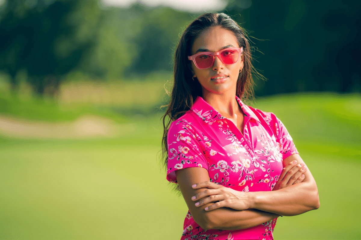 Paige Spiranac stuns in pink golf outfit, fans declare 'can't get enough'