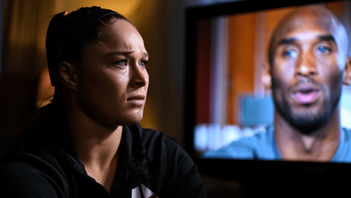 Kobe Bryant's 2015 message to Ronda Rousey moves her to tears ahead of MMA return