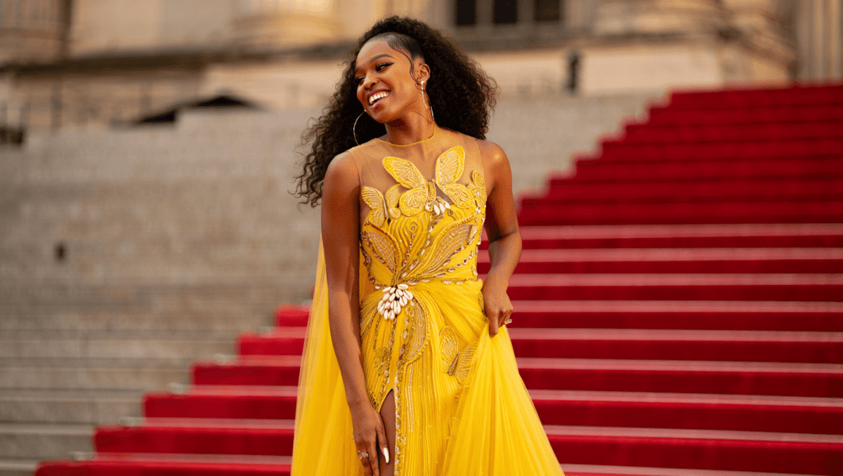SZA stuns at Met Gala in New York in yellow Bode gown made from eBay vintage fabric
