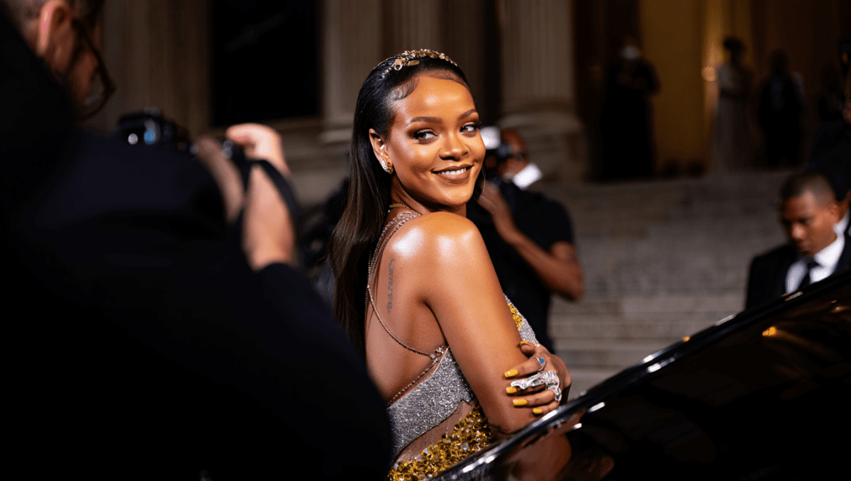 Rihanna closes out Met Gala 2026 in New York in sculptural Maison Margiela metallic gown