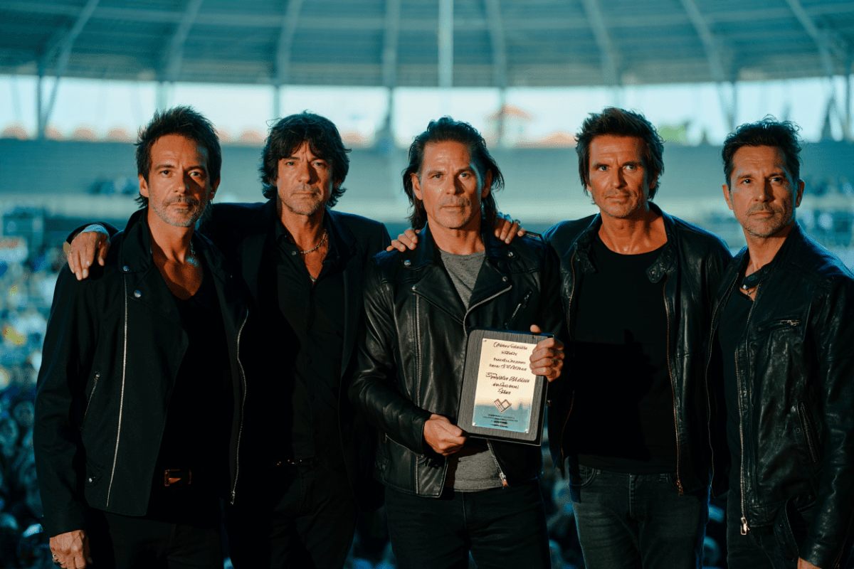 Michael Hutchence remembered as INXS accepts Ted Albert Award in Sydney for music legacy