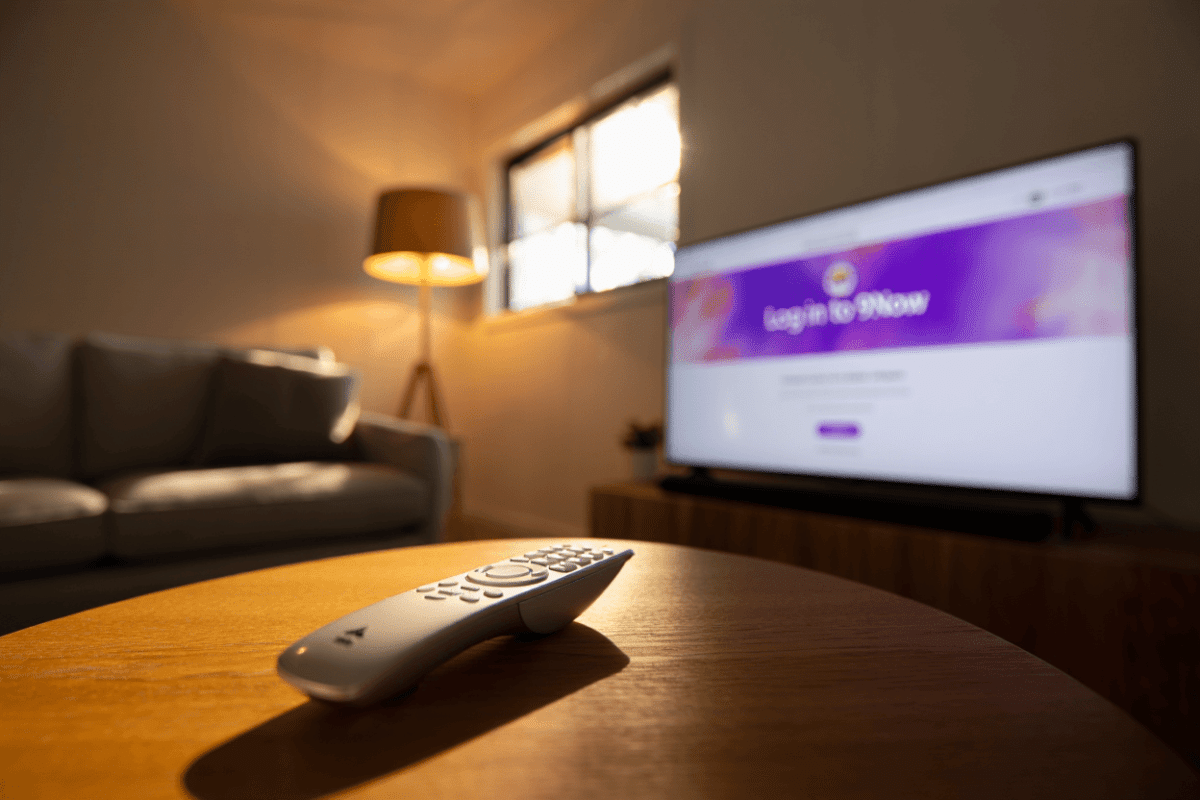 9Now connect your TV using activation code from app or website