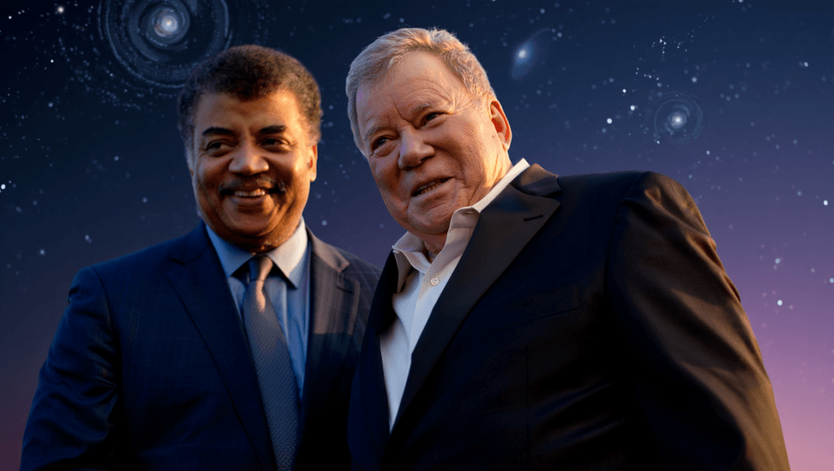 William Shatner takes stage with Neil deGrasse Tyson in Beverly Hills, May 19