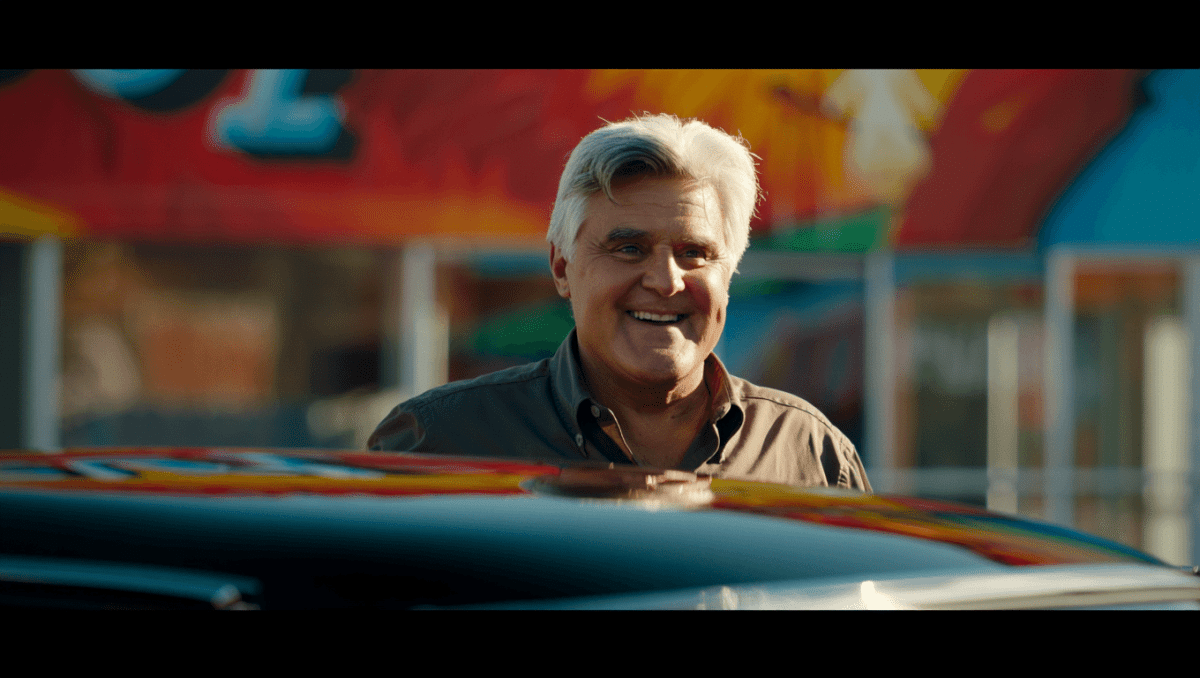 Jay Leno unveils luxury car prize for Wheel of Fortune contestant today