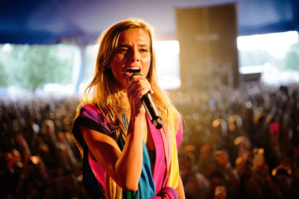 Natasha Bedingfield performs at BottleRock in Napa with Foo Fighters, Lorde, Backstreet Boys