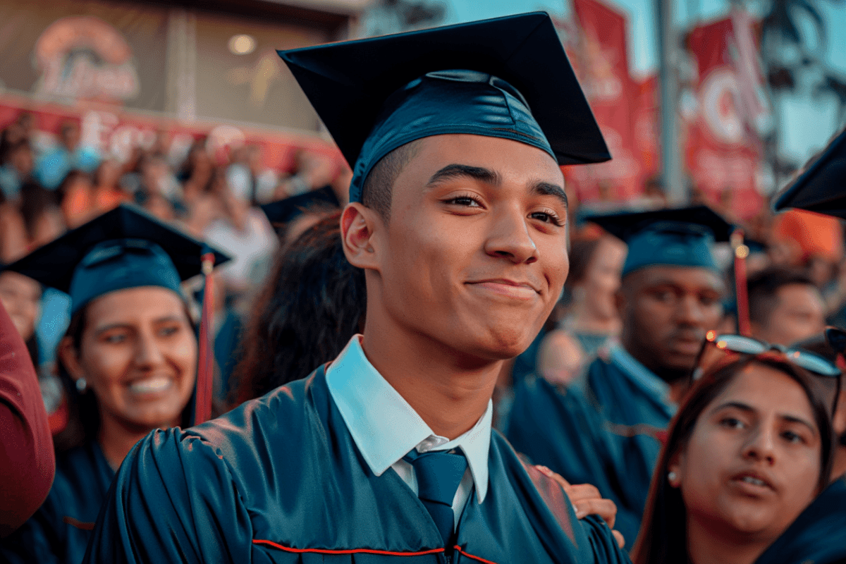 Emme Lopez debuts new identity as Oskar at LA high school graduation