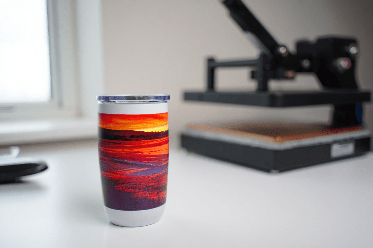 Elk Grove Village sublimation workshop teaches tumbler crafts today at library