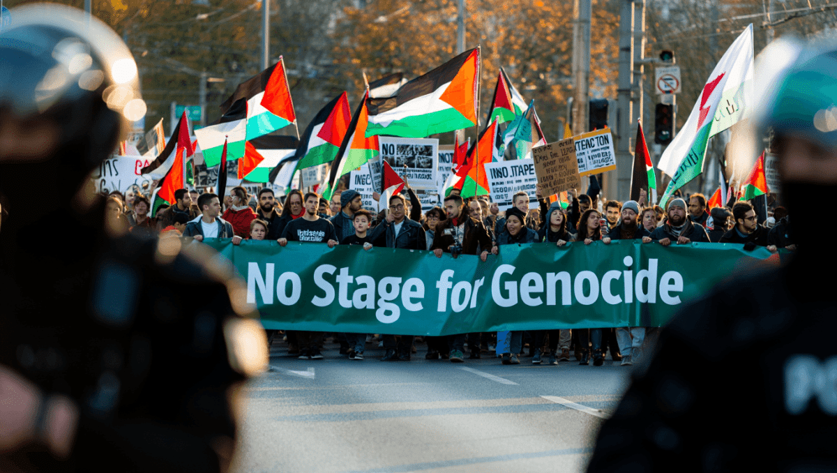 Israel news: Eurovision final in Vienna hit by pro-Palestine protests