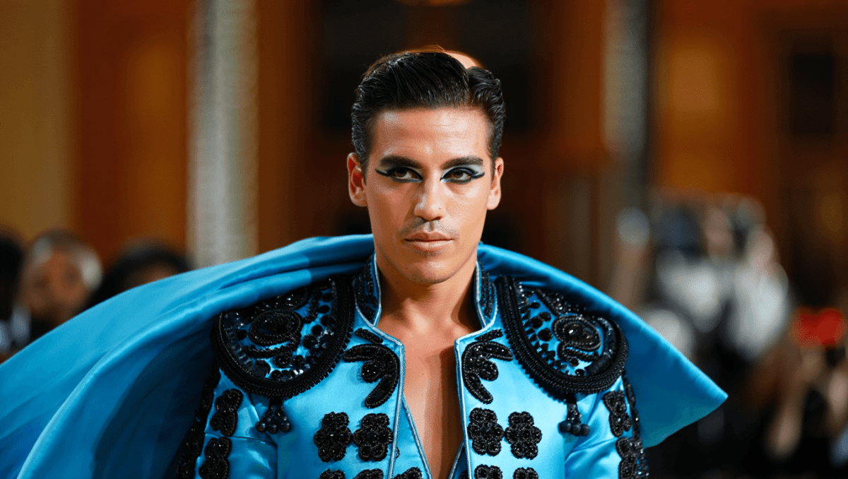 Hudson Williams makes Met Gala debut in New York wearing Balenciaga matador look