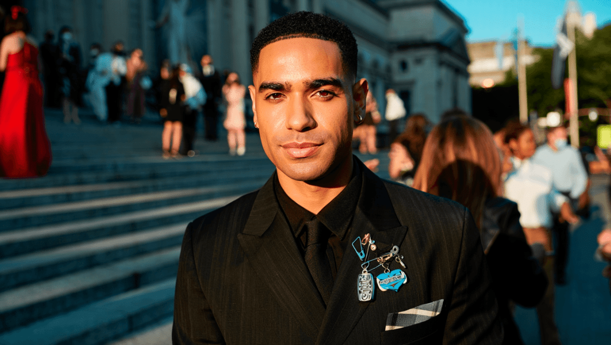 Marcello Hernández makes Met Gala debut in New York in custom Thom Browne