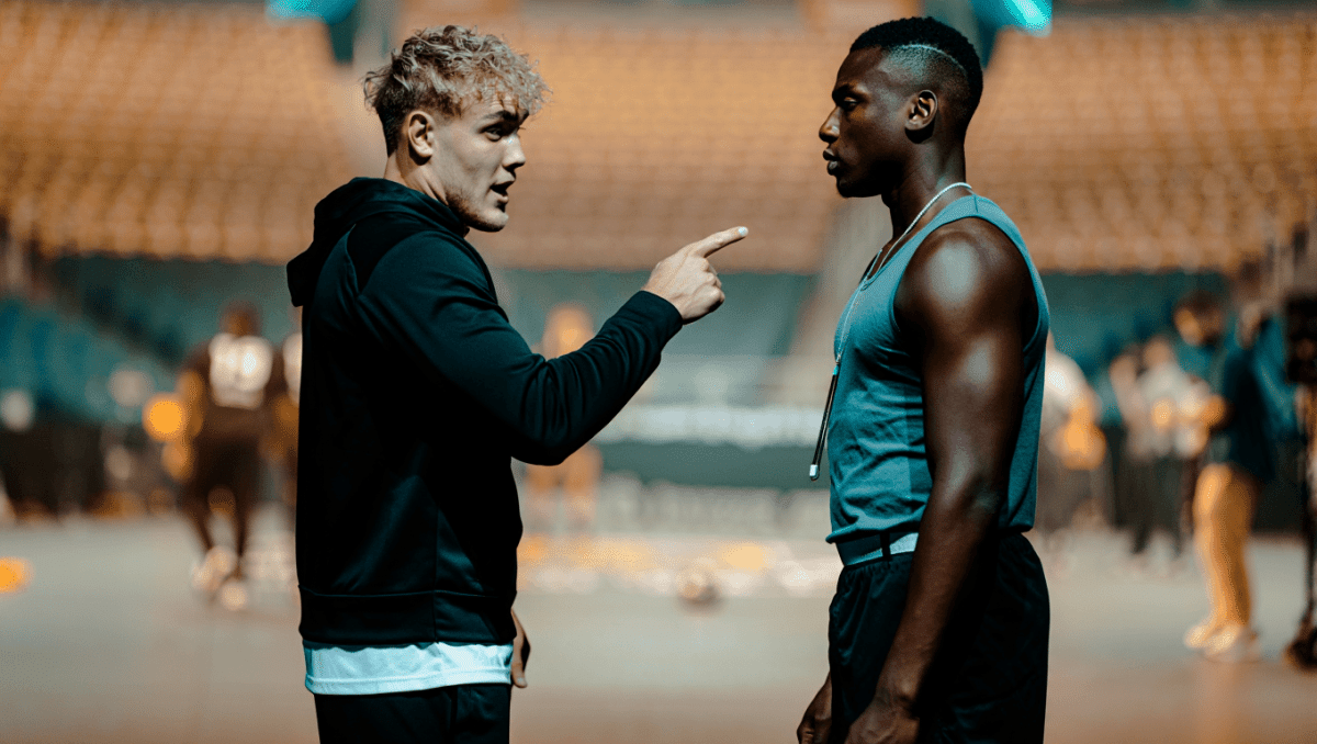 Jake Paul trolls Francis Ngannou after knockout win in Los Angeles at MVP MMA