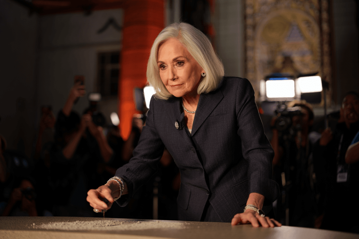 Sigourney Weaver immortalized at TCL Chinese Theatre with hand and footprint ceremony in Hollywood