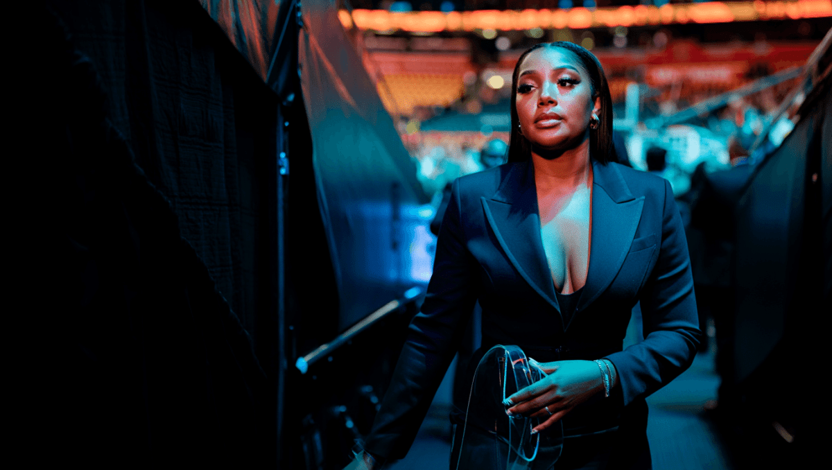 Jordyn Woods stuns in transparent heels at Knicks Game 1 at Madison Square Garden