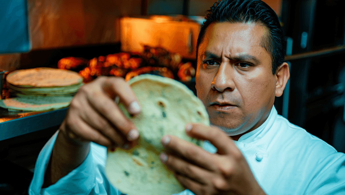 Taco near me: Villa's Tacos in LA rated 4.7 stars, soft tortillas pressed fresh on site