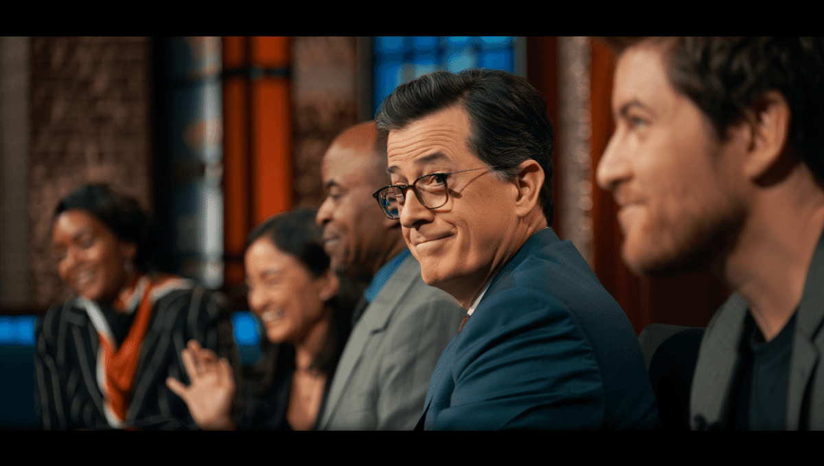 Seth Meyers joins late-night hosts for Strike Force Five special video episode honoring Colbert's finale