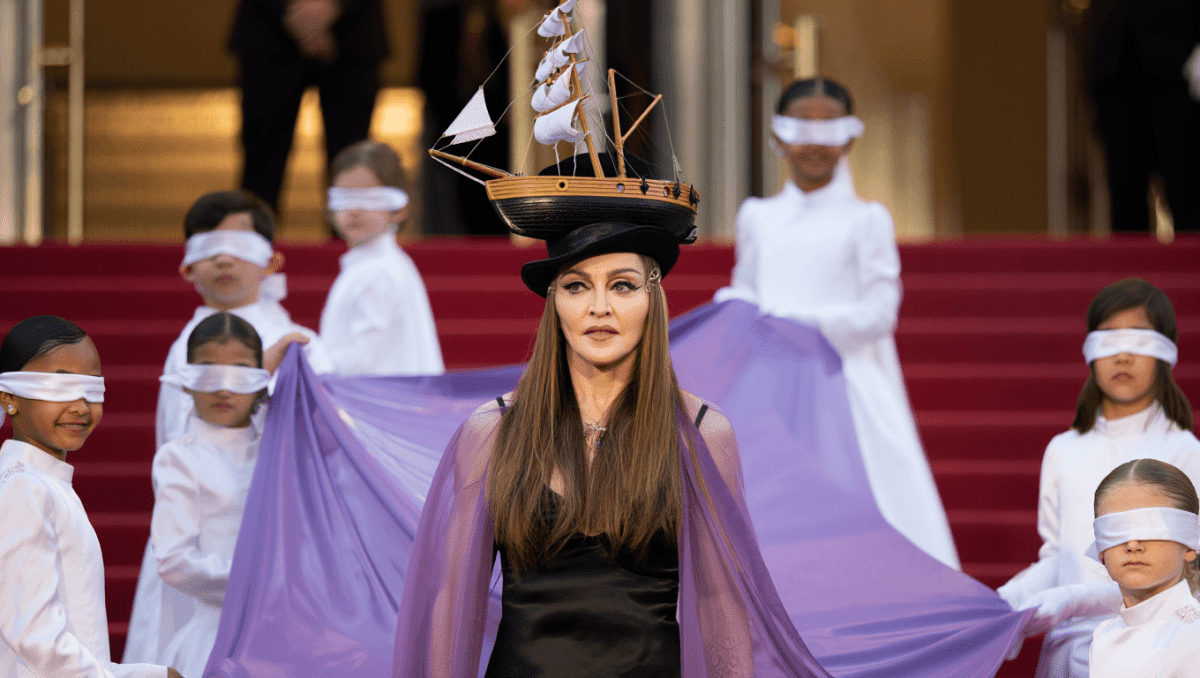 Madonna wears theatrical Saint Laurent in New York for Met Gala 2026, arrives with 7 attendants