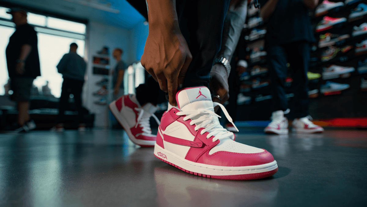 Travis Scott x Air Jordan 1 Low Pink Pack drops May 29, $155 retail