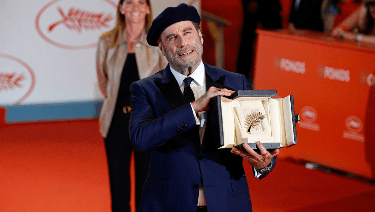 Ella Bleu Travolta stars in dad's directorial debut 'Propeller One-Way Night Coach,' premiering May 29