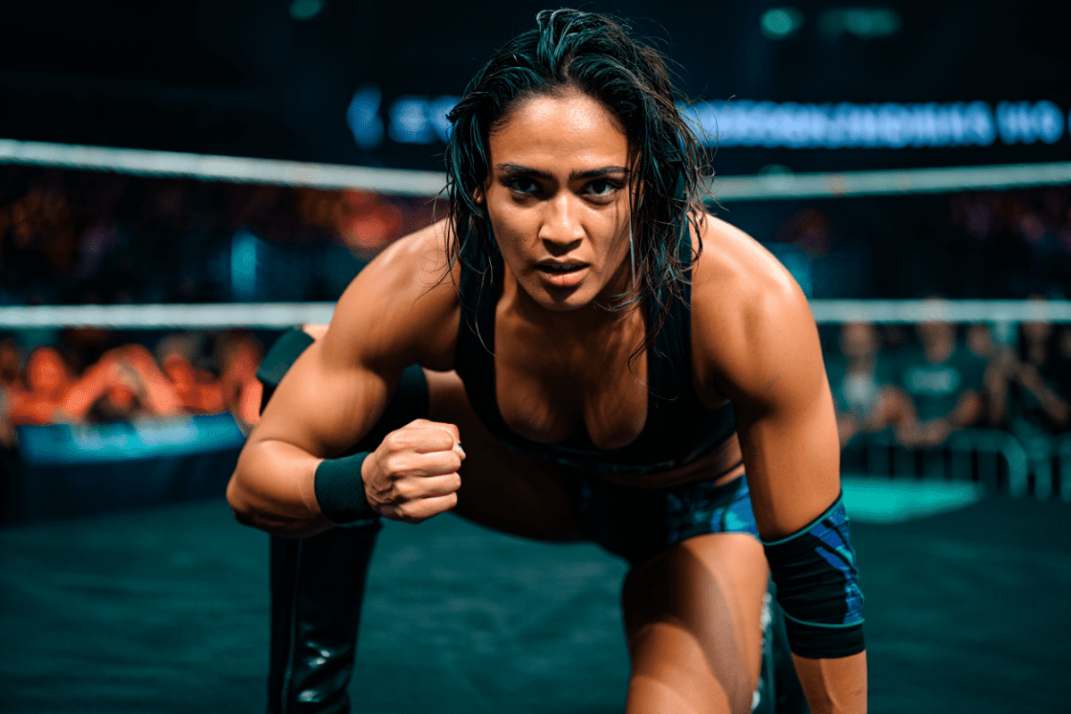Rhea Ripley teams with Flair and Bliss in six-woman tag at Saturday Night's Main Event in Fort Wayne