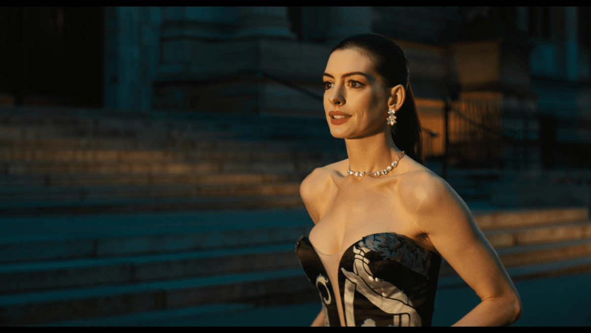 Anne Hathaway wears hand-painted Michael Kors gown at Met Gala in New York