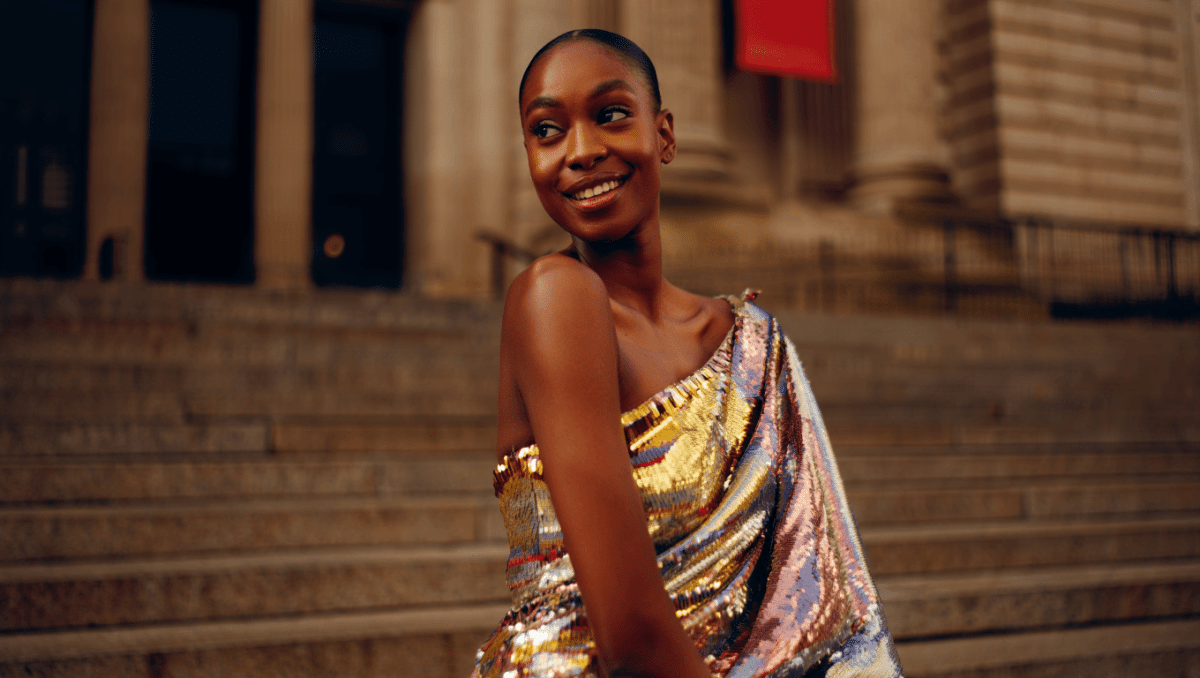 Chase Infiniti makes Met Gala debut in New York in Venus de Milo-inspired dress