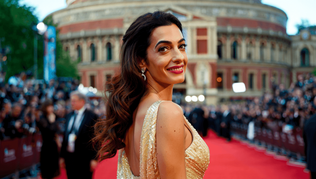 Amal Clooney stuns in emerald gown at King's Trust Gala in London