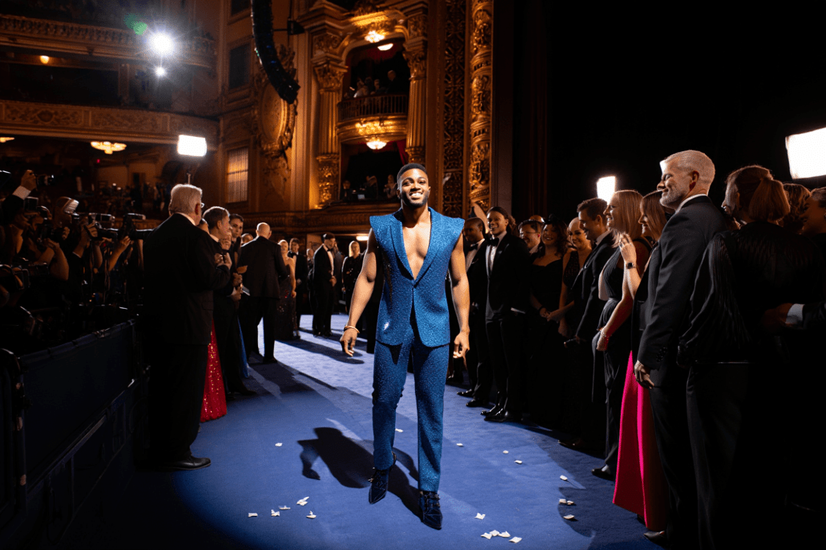 Frankie Grande celebrates Titanique's Tony nominations at Radio City Music Hall