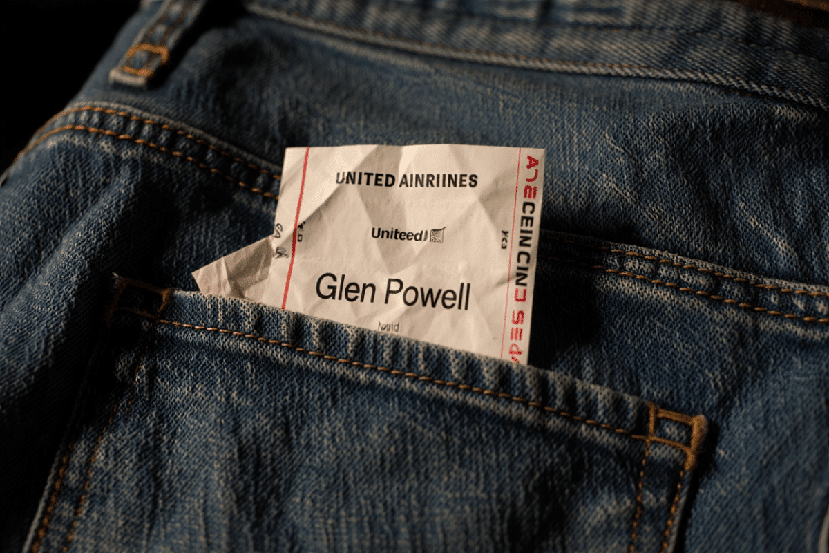 Glen Powell's plane ticket found in pants Nick Jonas wore on Tonight Show