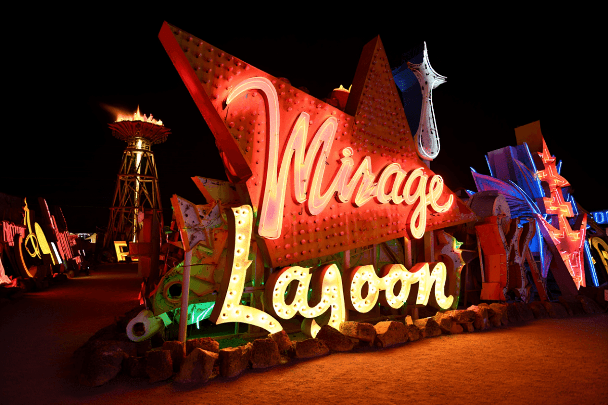 Las Vegas Neon Museum unveils iconic Mirage volcano artifacts