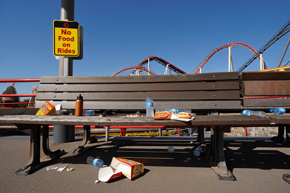 Allen Ferrell banned from Six Flags for eating nuggets on coaster