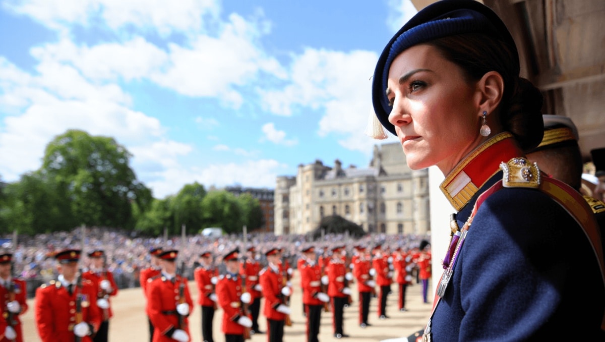 Princess Kate's pays homeage to Princess Diana at Trooping the ColourCelebrities