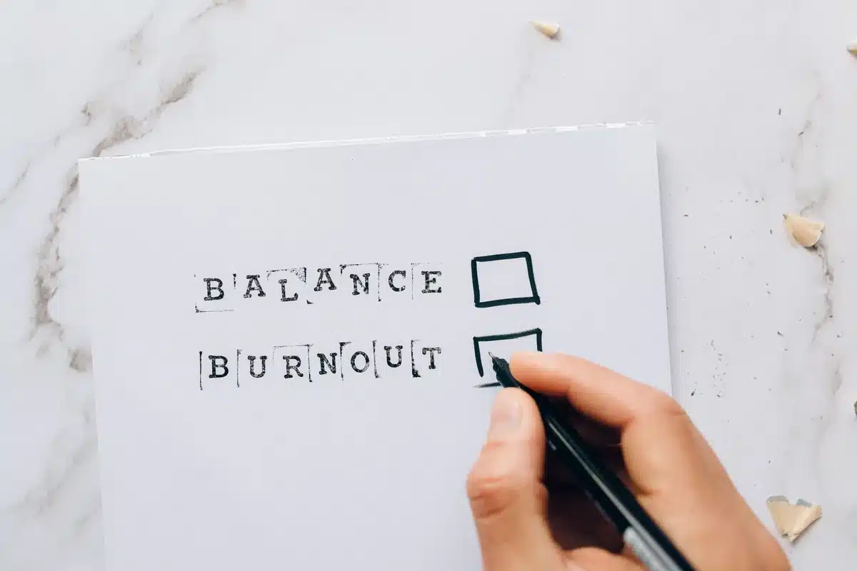 Person reviewing daily schedule and decision points throughout the day