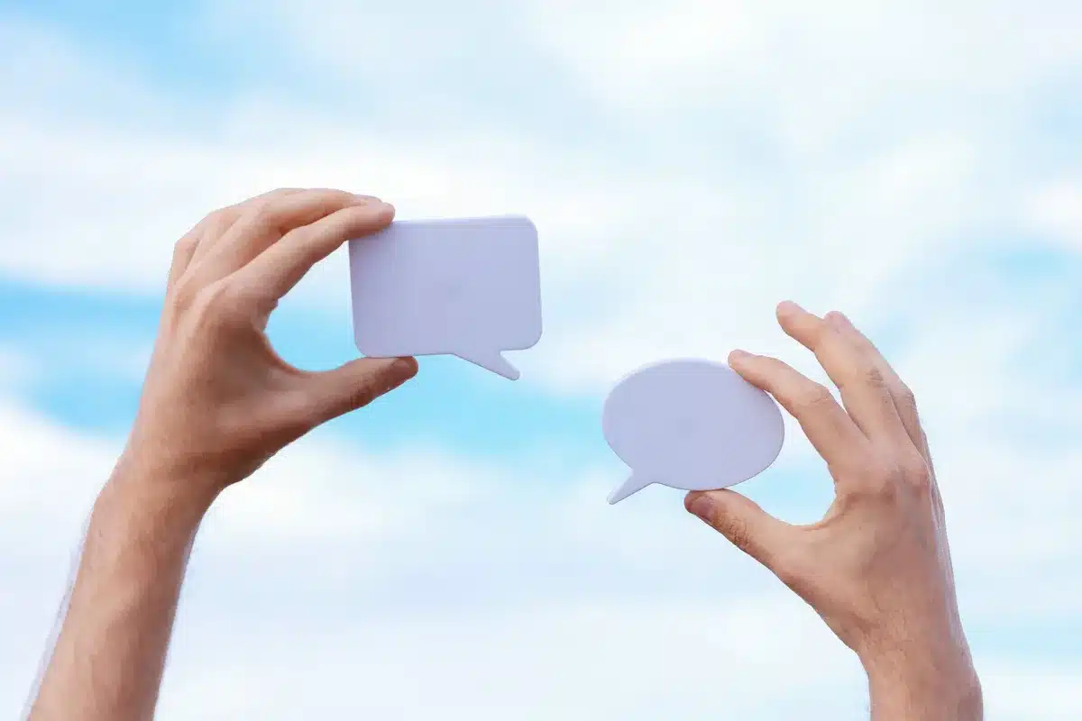 Group of people engaged in discussion and debate