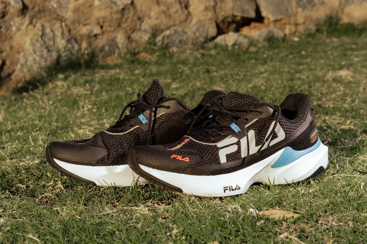 Assortment of cushioned and designer sneakers in various colors